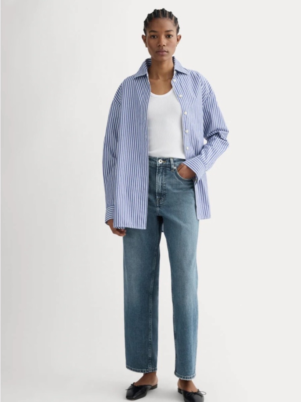 Everlane The Way-High® Jean 2.0 | Washed Indigo | 29.5” Inseam, Size: 29